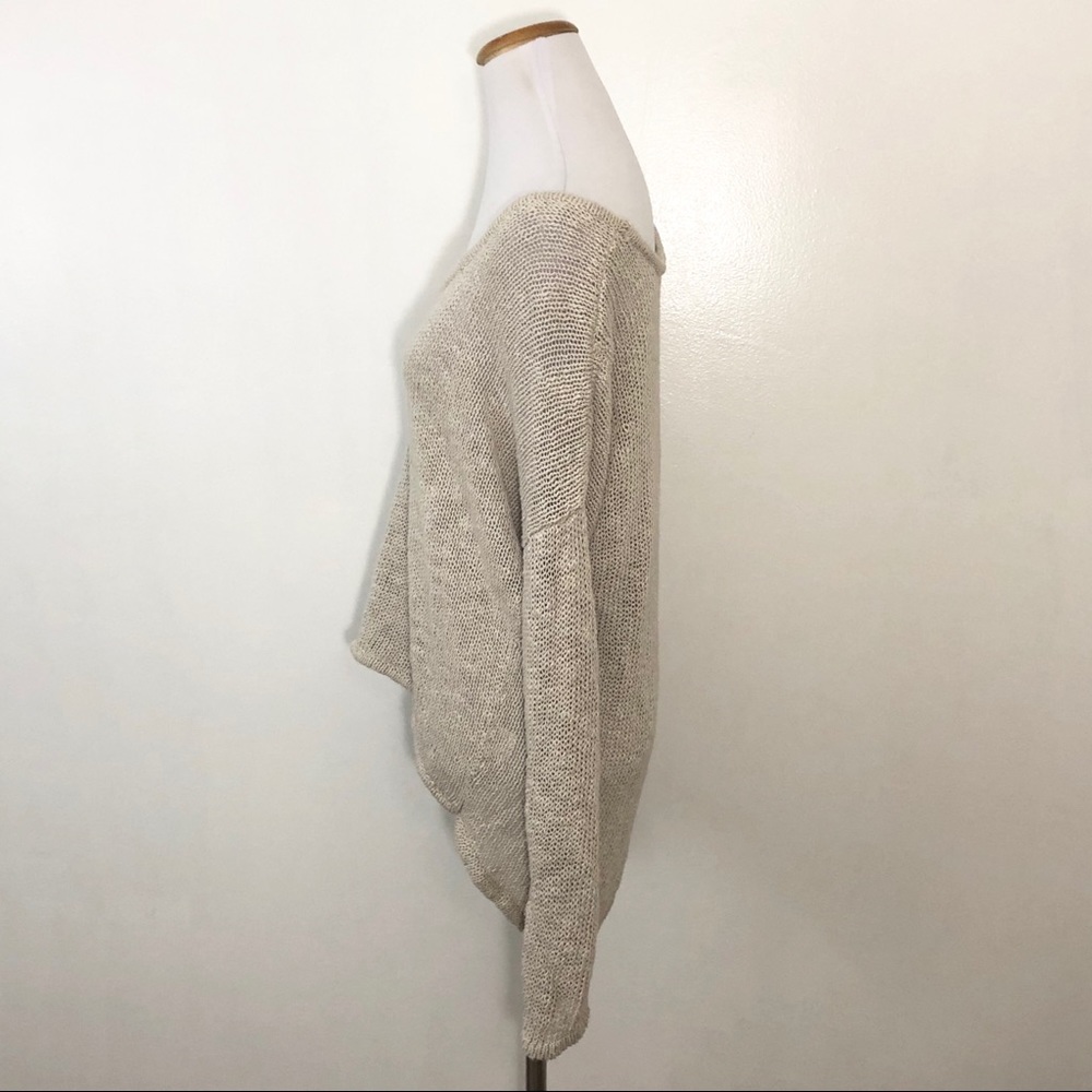 Feel the Piece Cotton Hi Lo Sweater OS - Picture 3 of 5